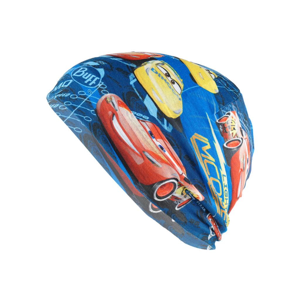 Buff Kids Microfiber & Polar Hat Cars Top Cars Blue