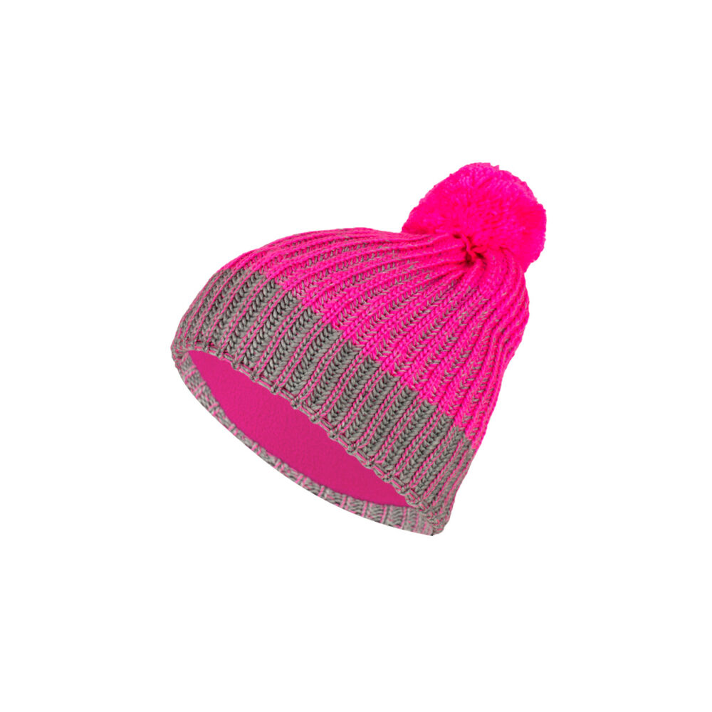 Buff Junior Knitted & Fleece Band Hat Gella Pump Pink