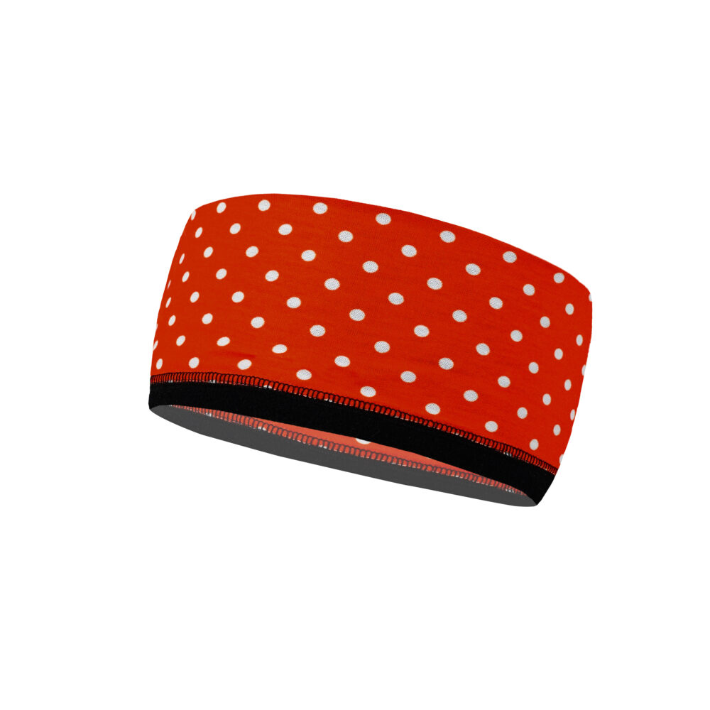 PAC Headband Fleece Kids Dots Red