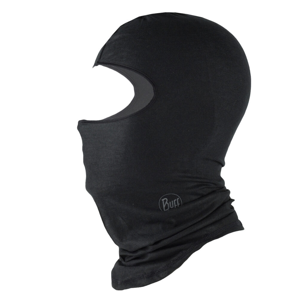 Buff Microfiber Balaclava Solid Black