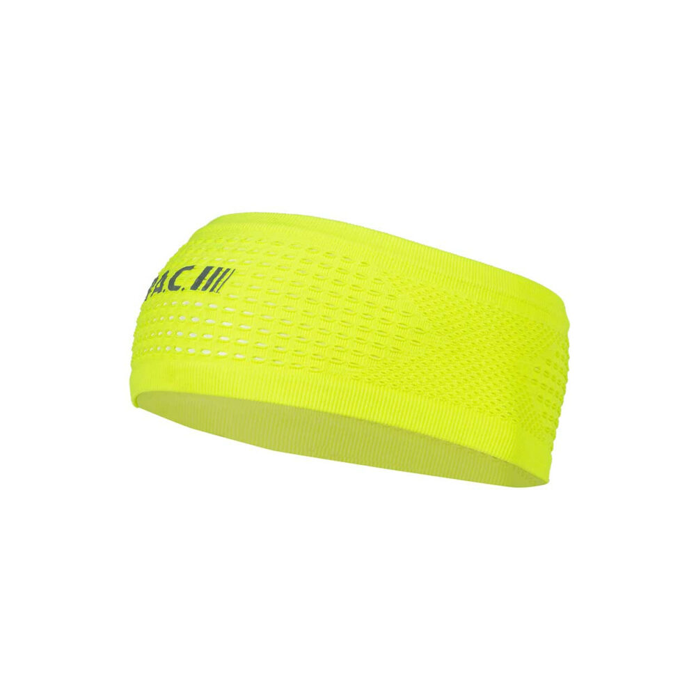 PAC Recycled Seamless Mesh Headband Neon Yellow
