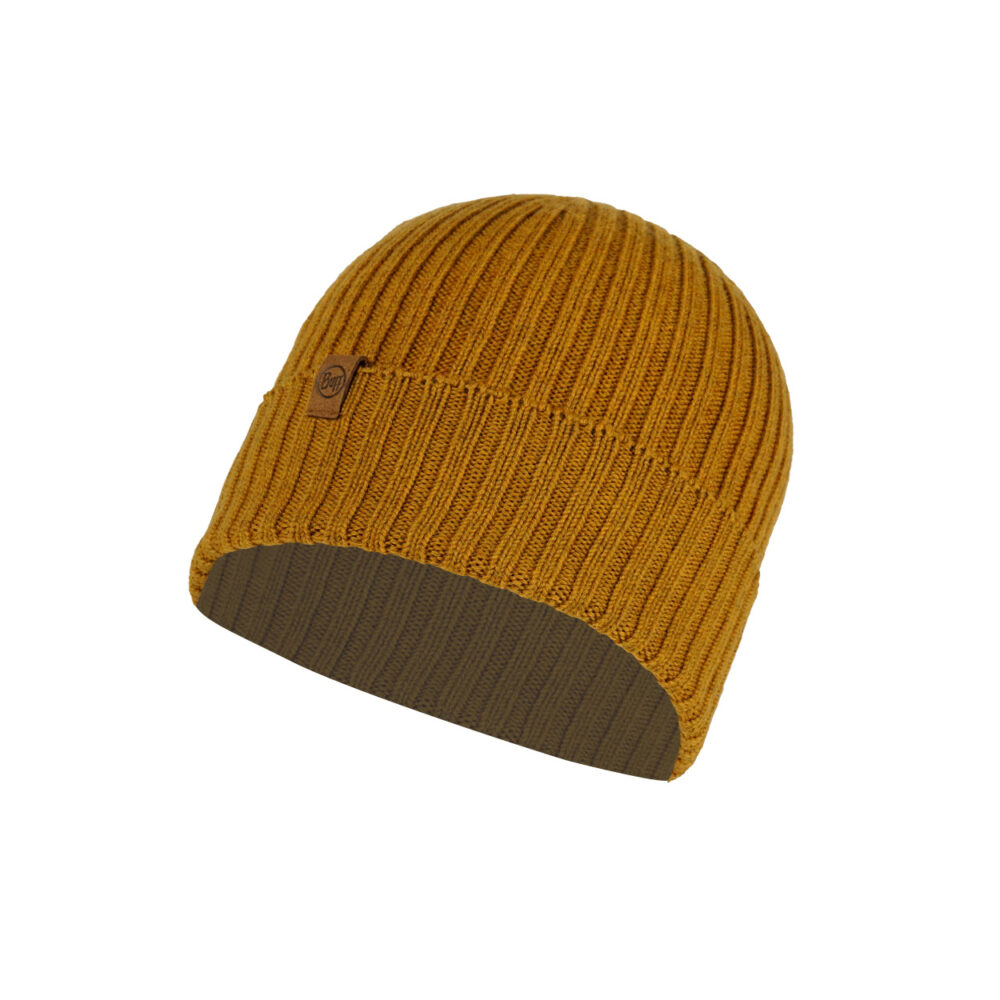 Buff Knitted Hat Norval Mustard