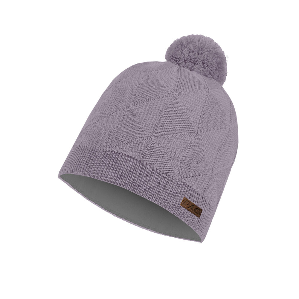PAC Iriwi Merino Pom Beanie Grey