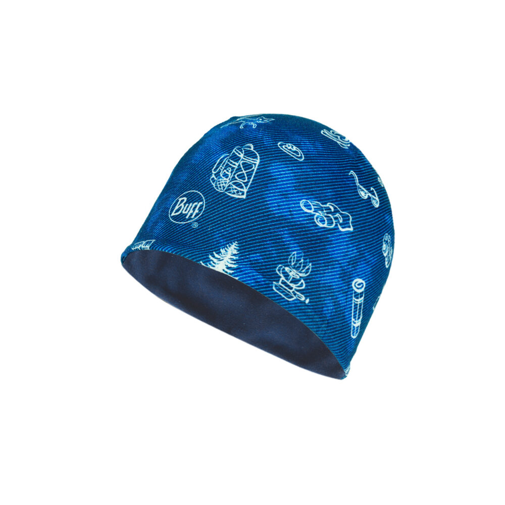 Buff Kids Microfiber & Polar Hat Funny Camp Navy