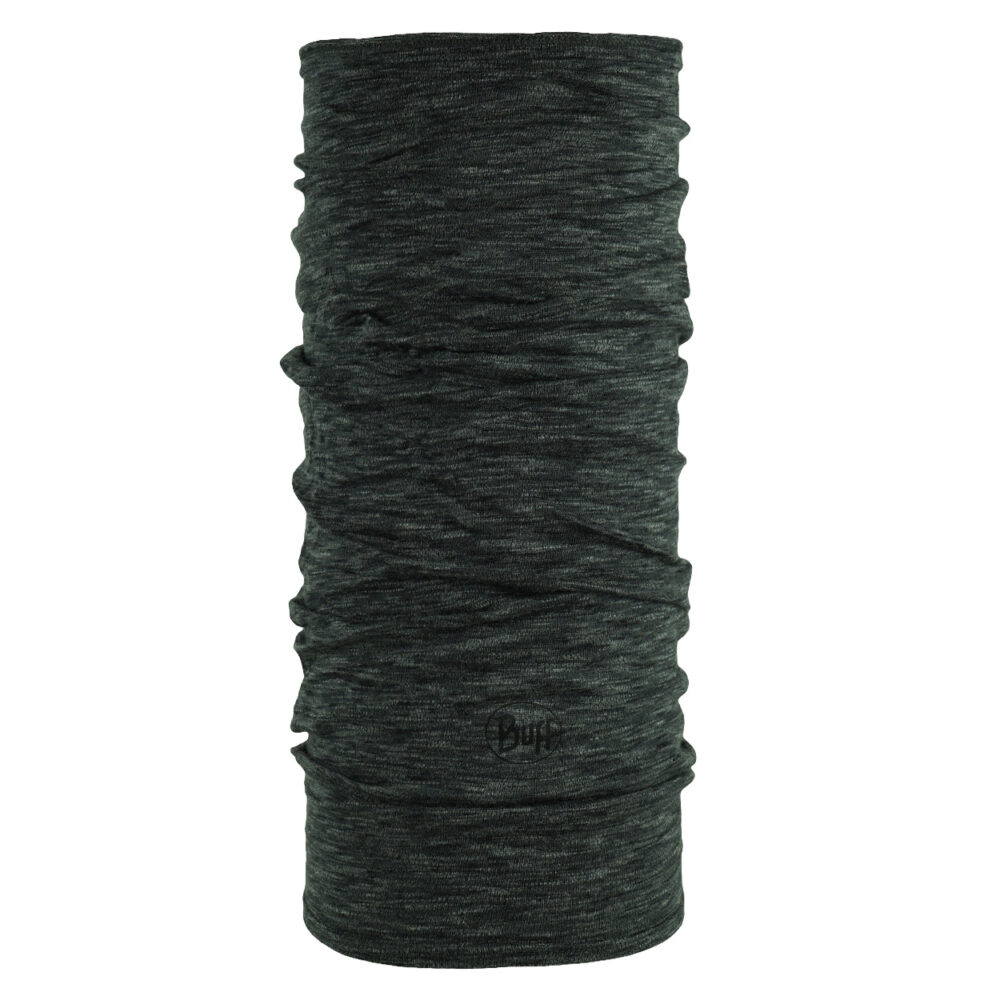 Buff Midweight Merino Wool Graphite Multi Stripes