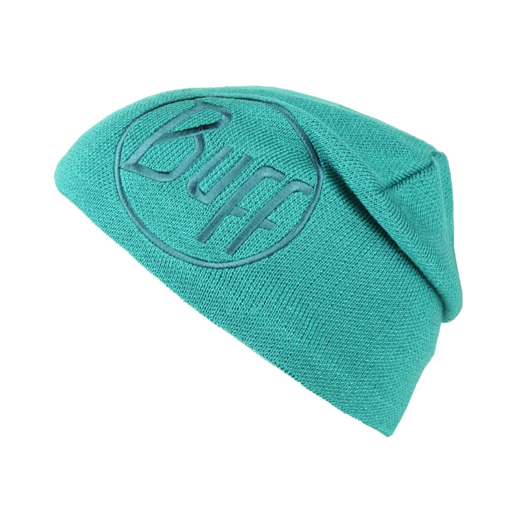 Buff Knitted & Polar Hat Solid Logo Turquoise