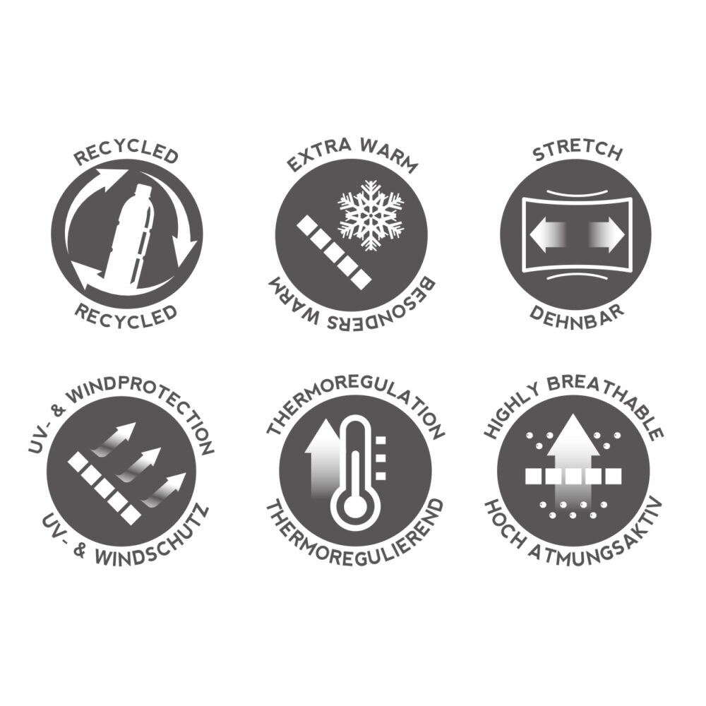 PAC Recycling Fleece Alpine Emergency Signals (inside out) – Bild 3