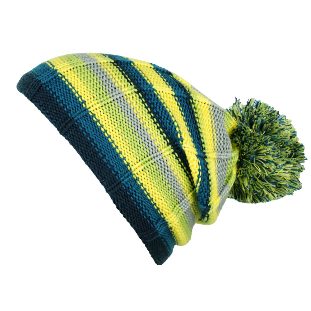 Buff Kids Knitted & Polar Hat Lad Lime