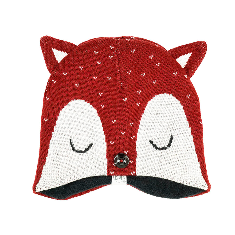 Buff Kids Knitted & Polar Hat Fox Wine – Bild 2
