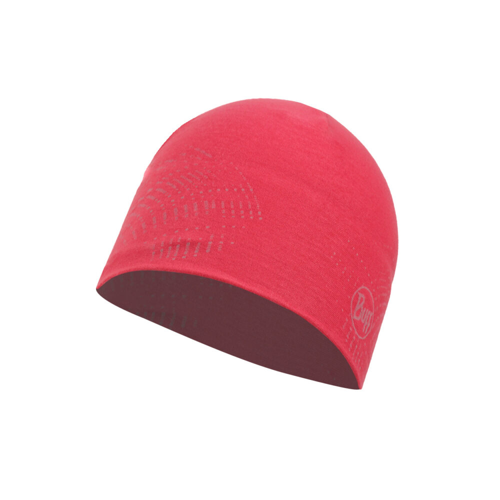 Buff Microfiber Reversible Hat R-Solid Fuchsia