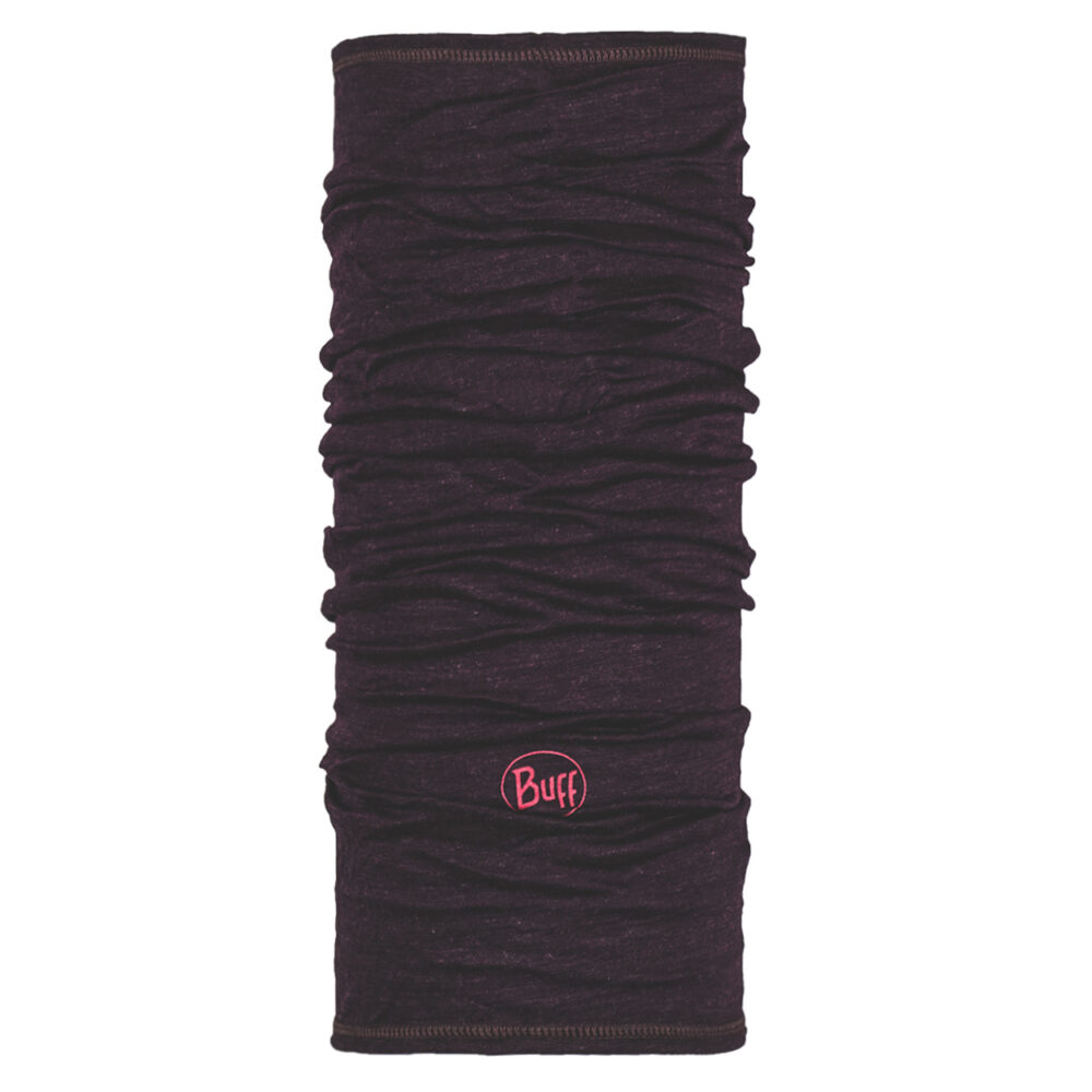 Buff Lightweight Merino wool Solid Deep Purple