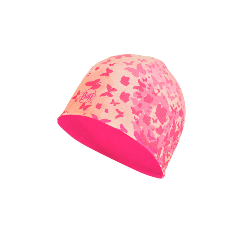 Buff Kids Microfiber & Polar Hat Butterfly Pink