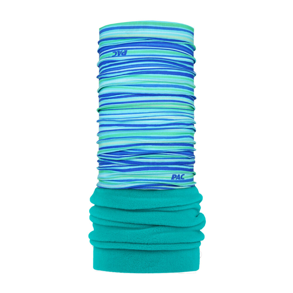PAC Kids Recycled Fleece Stripes Blue