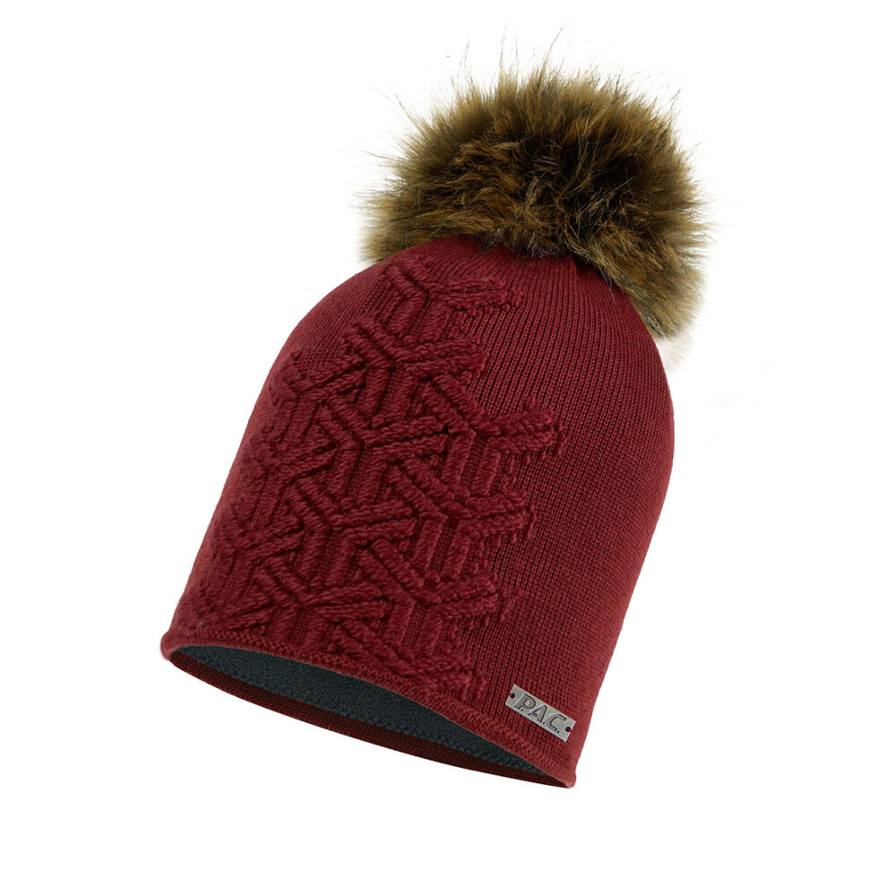 PAC Mairi Pom Beanie Bordeaux
