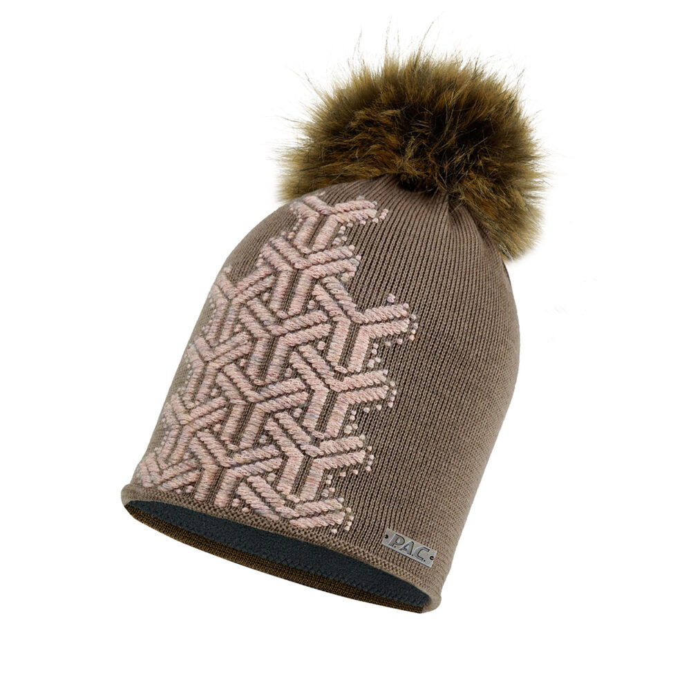 PAC Mairi Pom Beanie Beige