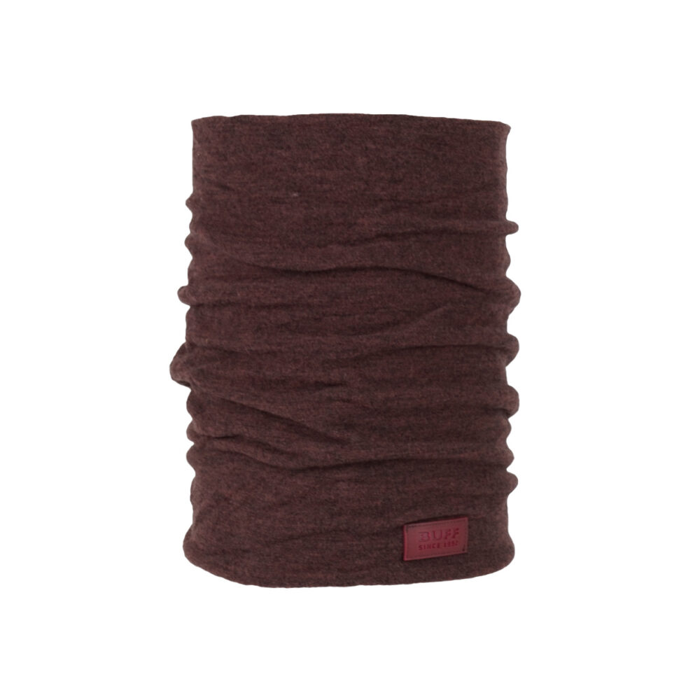 Buff Merino Wool Fleece Neckwarmer Maroon