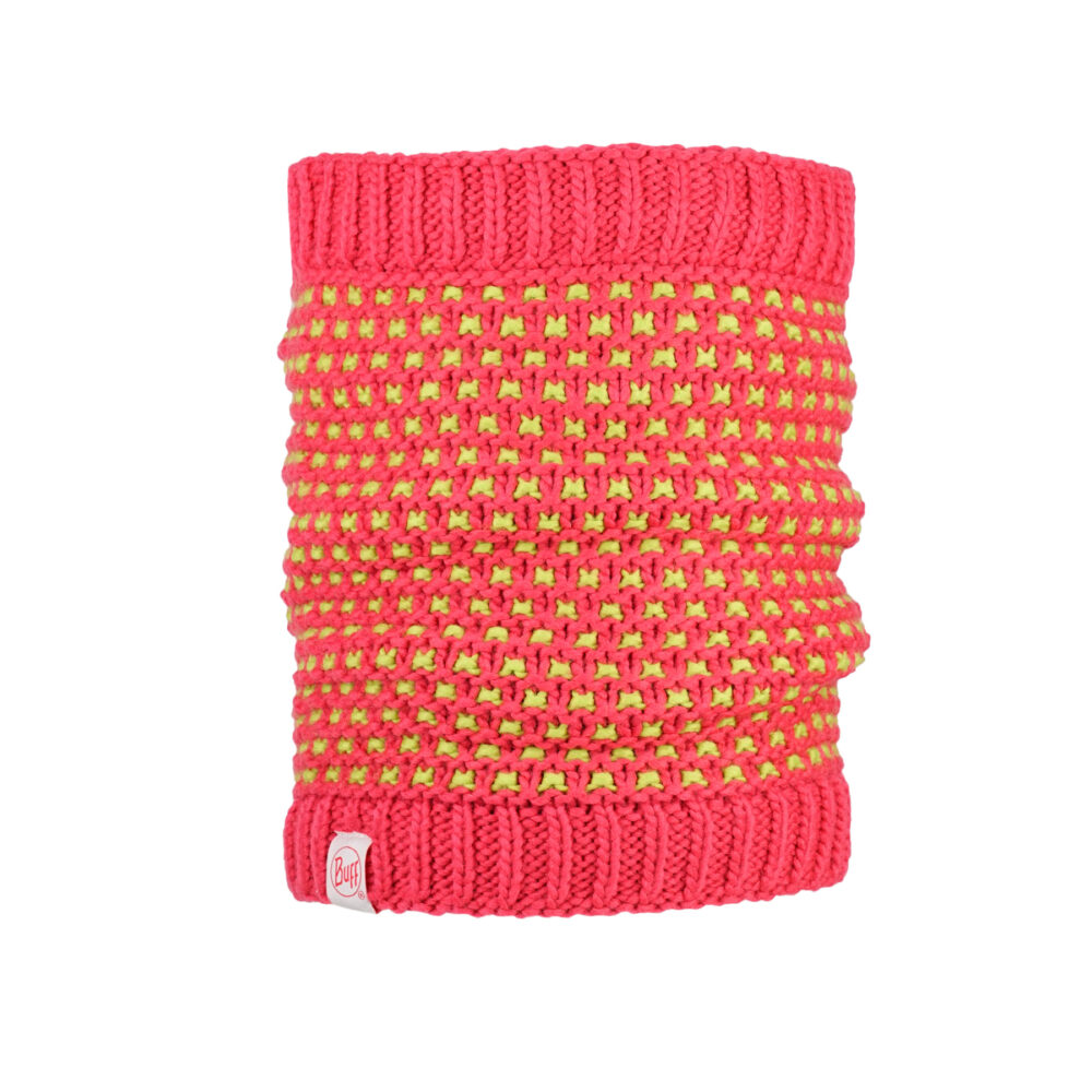 Buff Junior Knitted & Polar Neckwarmer Jambo Pink Azalea