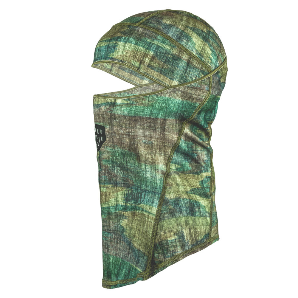 Buff ThermoNet Balaclava - ThermoNet Hinged Balaclava  Bosky Moss Green