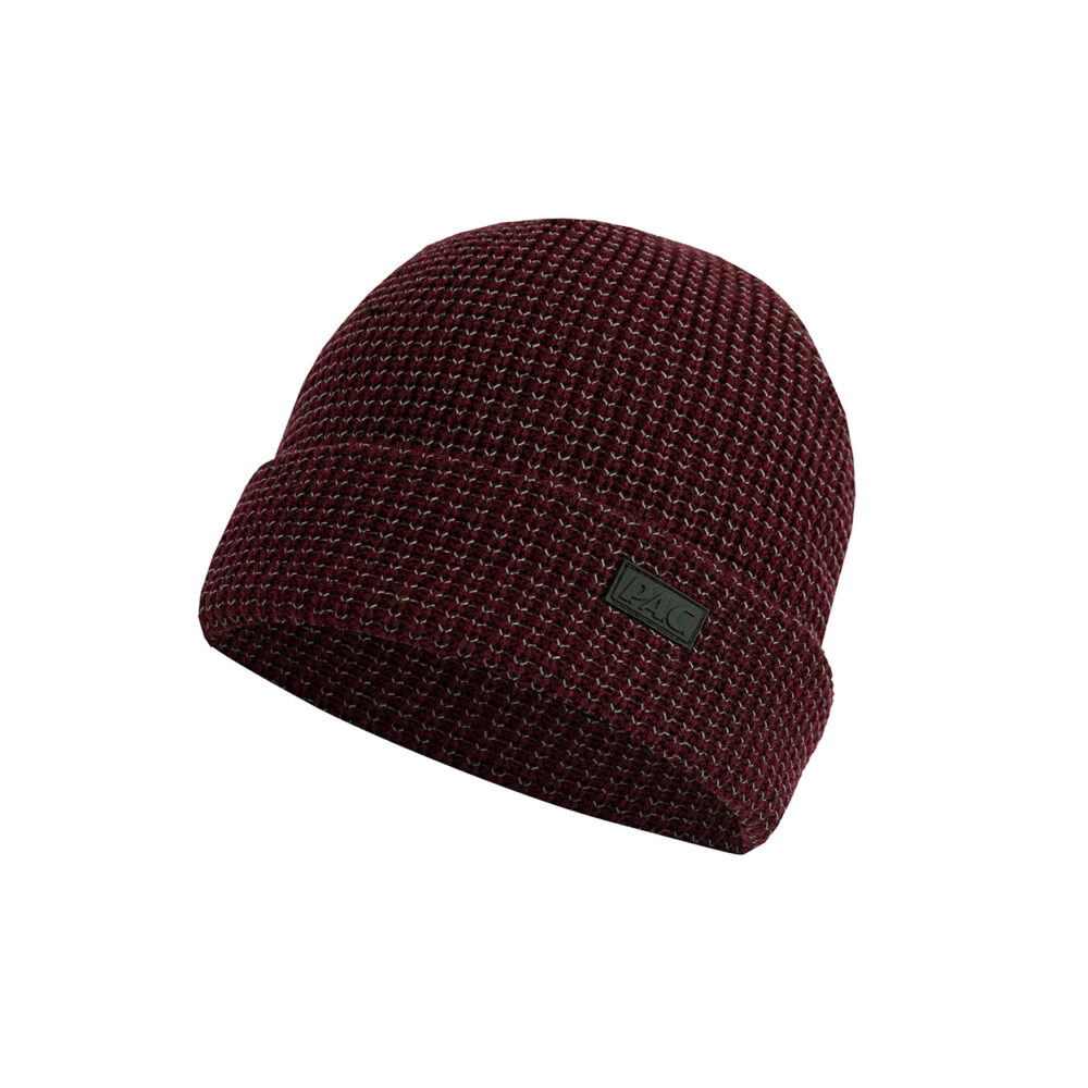 PAC Glako Reflective Beanie Bordeaux