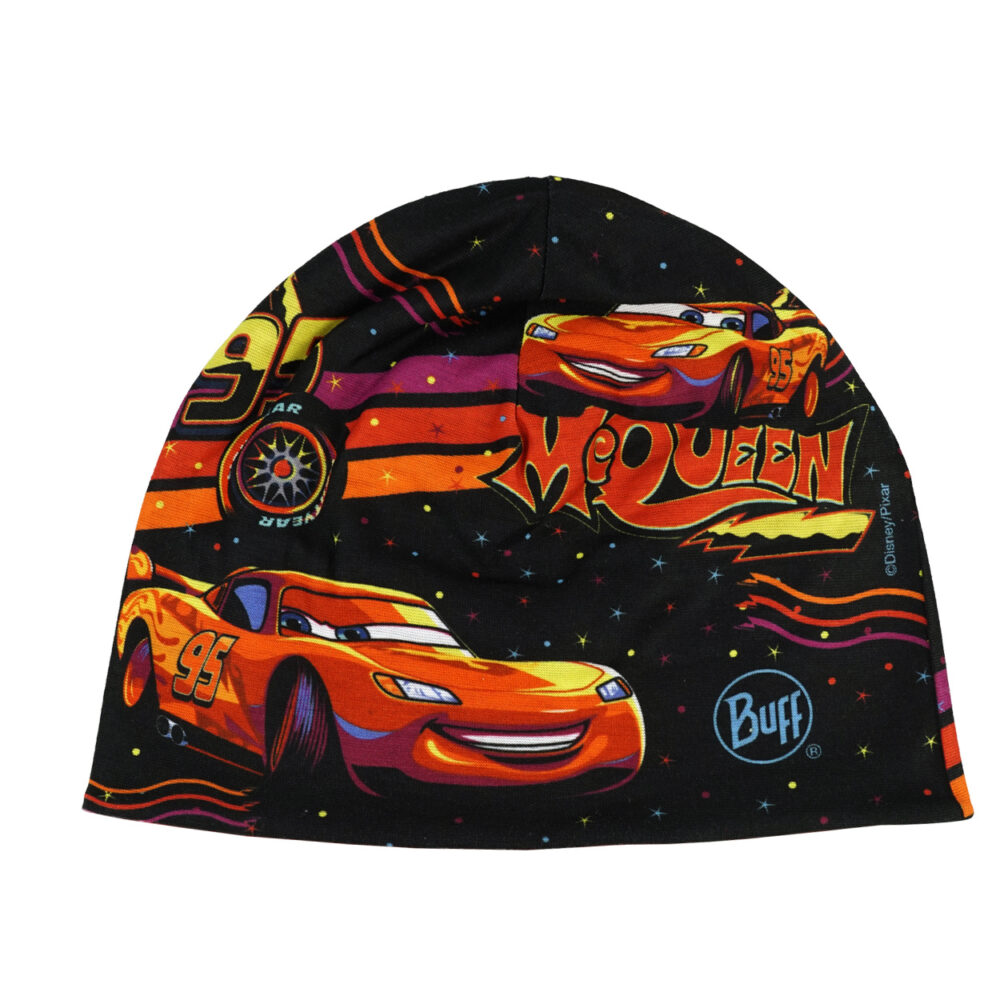 Buff Kids Microfiber & Polar Hat Cars Lights On