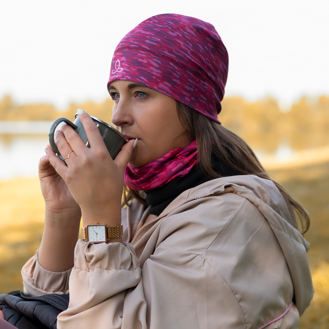 pachama Fleece Paisleyrot – Bild 5