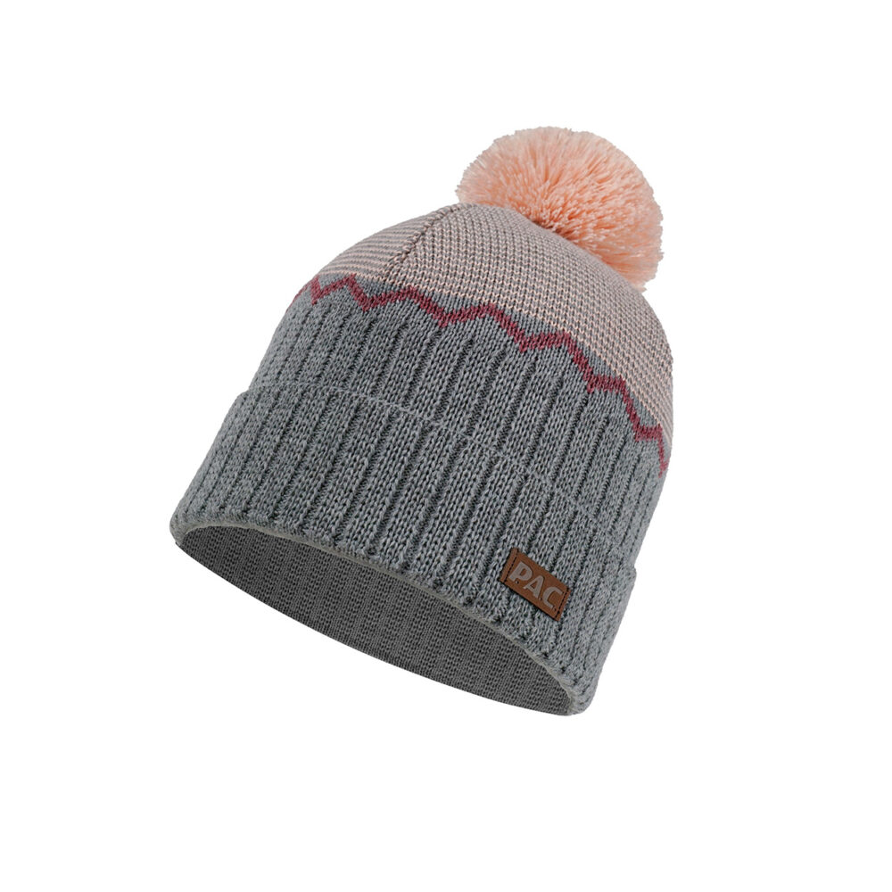 PAC Akela Merino Pom Beanie Grey