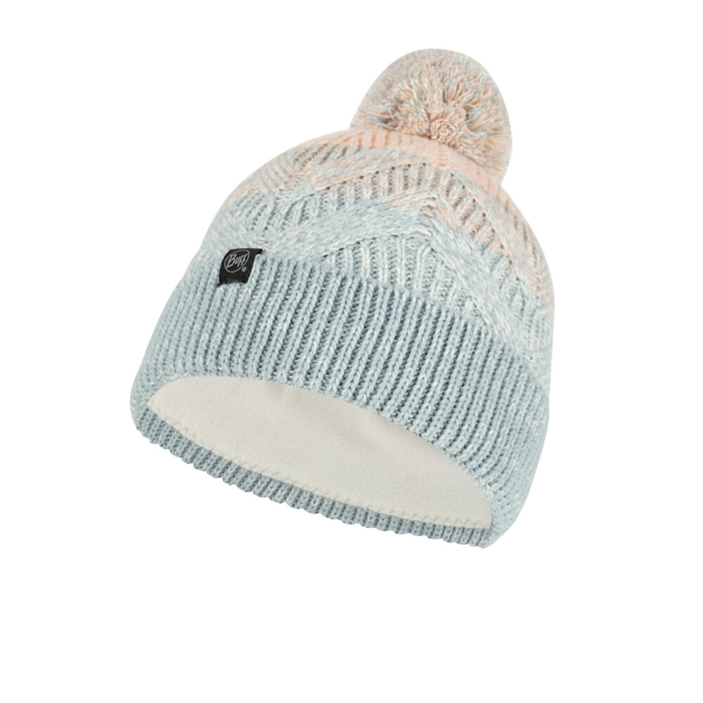 Buff Knitted & Full Fleece Hat Savva Bark