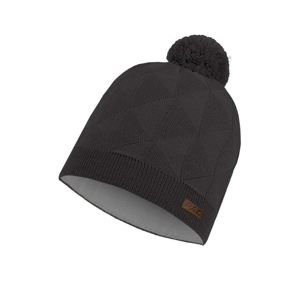 PAC Iriwi Merino Pom Beanie Anthracite