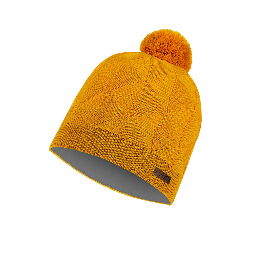 PAC Iriwi Merino Pom Beanie Yellow