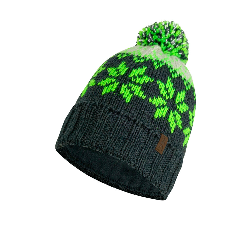 PAC Kids Eisa Reflective Pom Beanie Anthracite