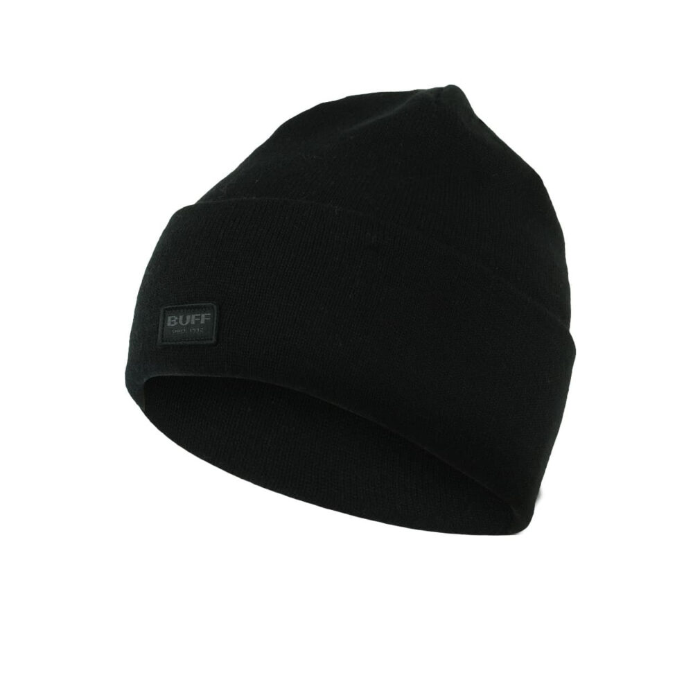 Buff Knitted Hat Niels Black