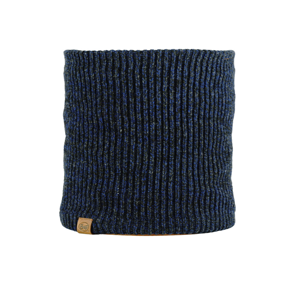 Buff Knitted & Fleece Neckwarmer Lyne Night Blue