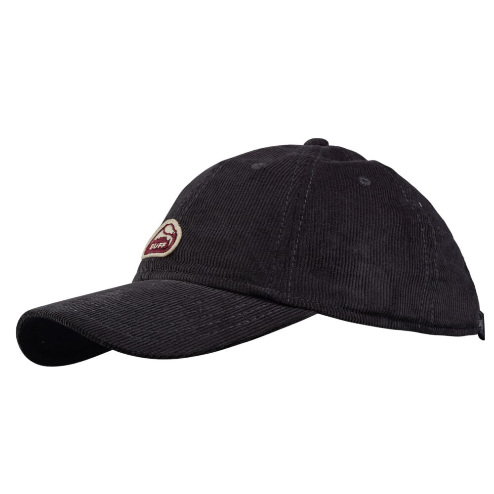 Buff Baseball Cap Patterned Solid Grey