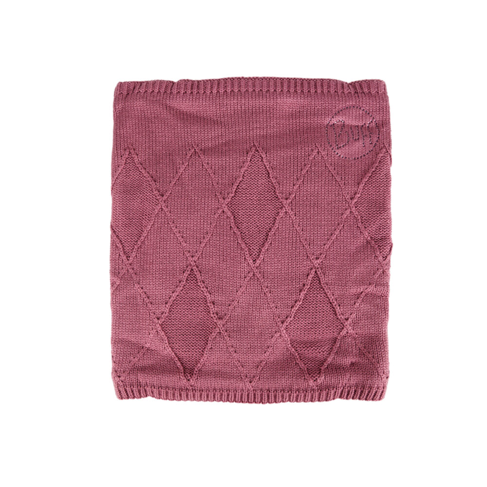 Buff Knitted & Polar Fleece Neckwarmer Stella Heather Rose
