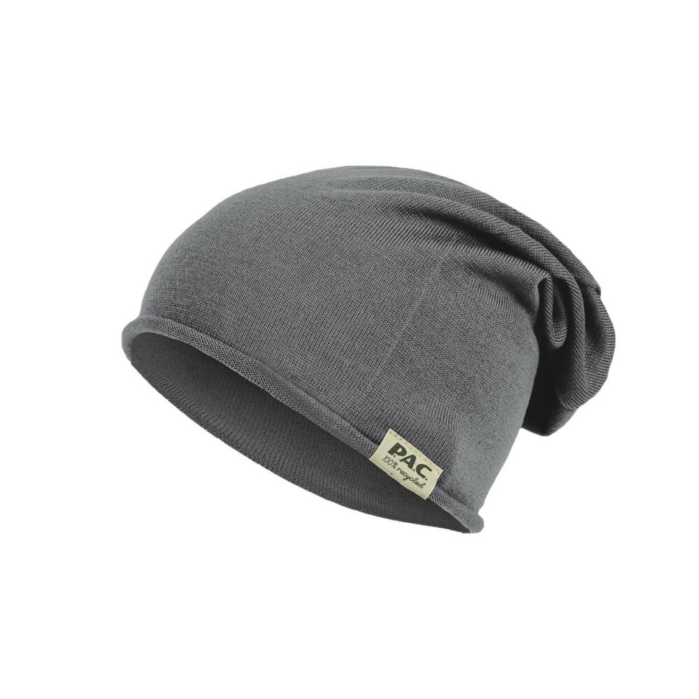 PAC Nature Merin 100% Recycled Merino Beanie - Grey