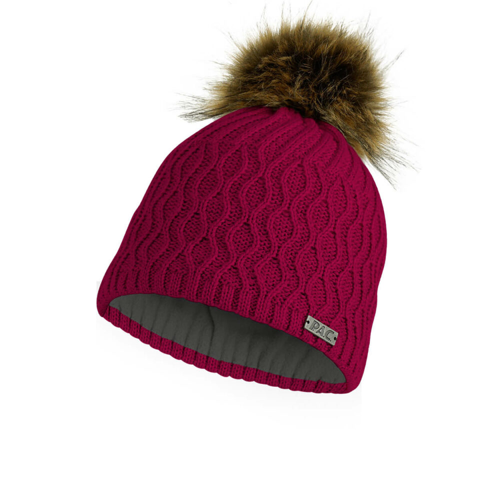 PAC Kisala Pom Beanie - Berry