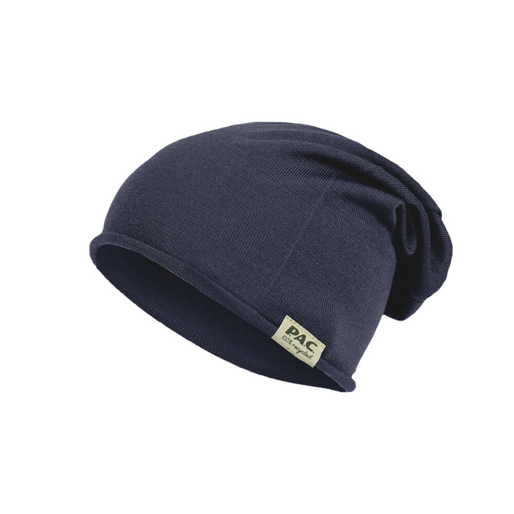 PAC Nature Merin 100% Recycled Merino Beanie - Navy