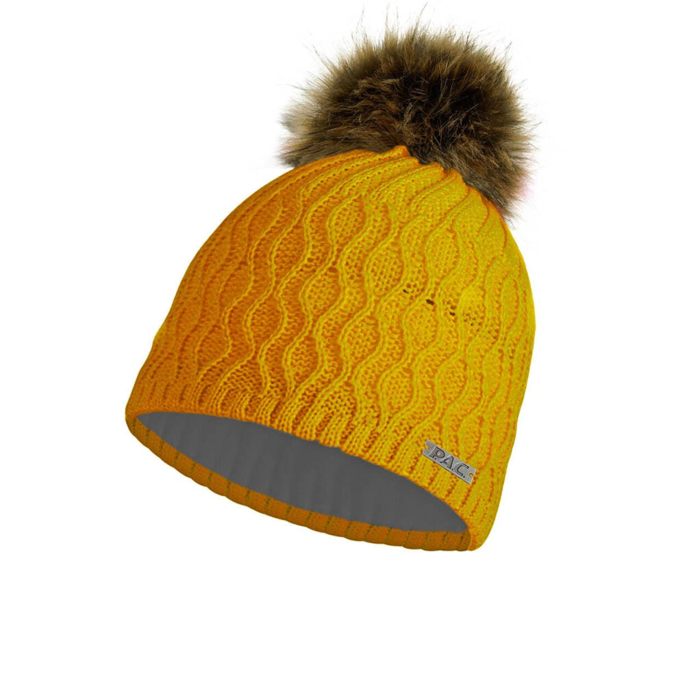 PAC Kids Kisala Pom Beanie - Yellow