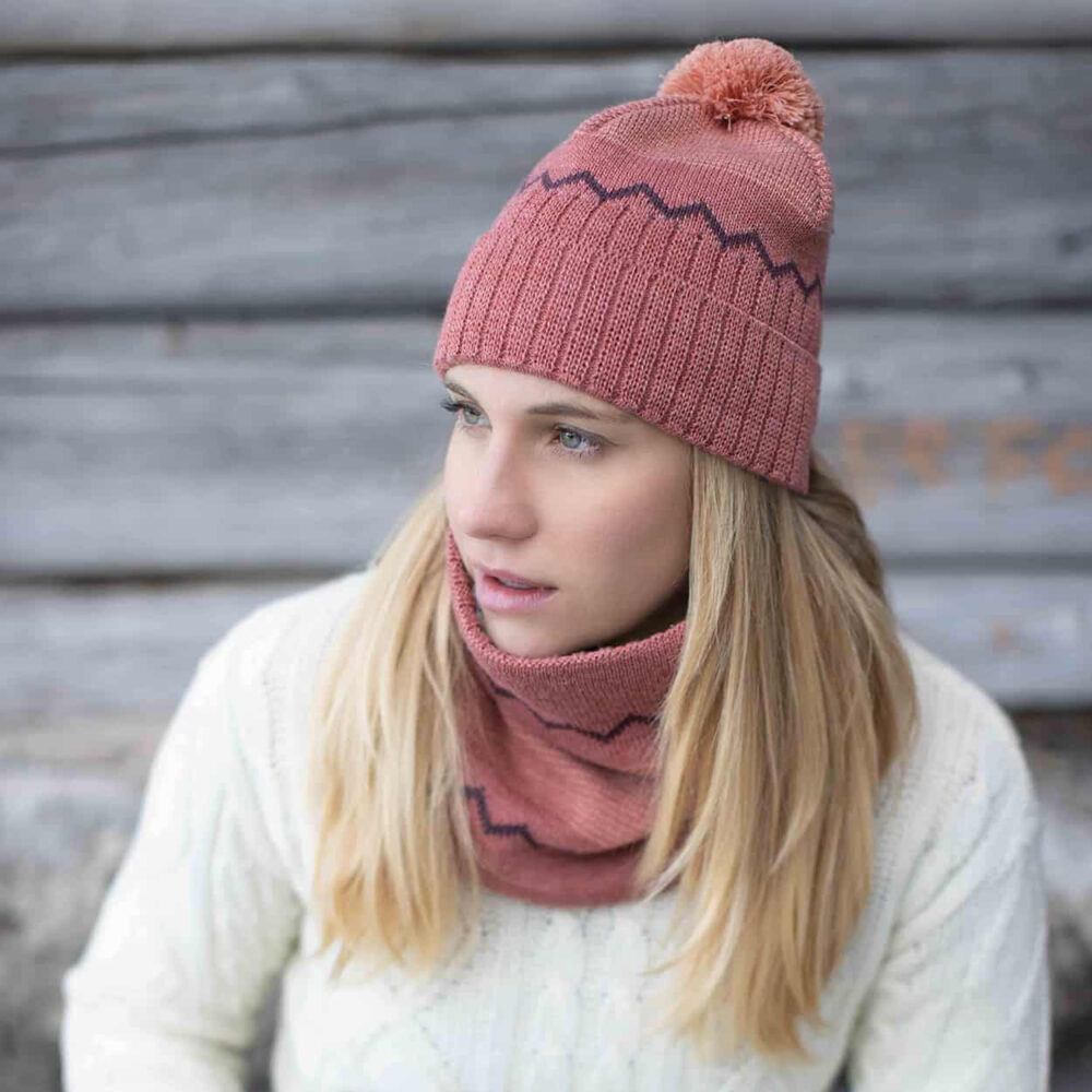 PAC Akela Merino Pom Beanie - Beige – Bild 3