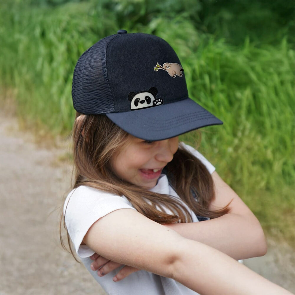 P.A.C. Kids DIY Trucker Cap Blank Blue/Red – Bild 4