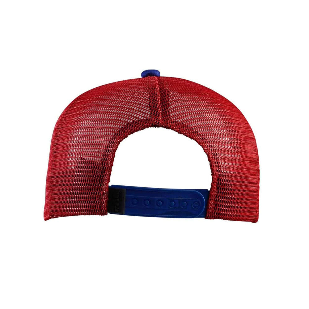 P.A.C. DIY Trucker Cap Blank Blue/Red – Bild 2