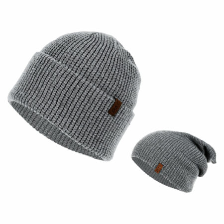 PAC Kids Merilo Merino Beanie Grey Melange