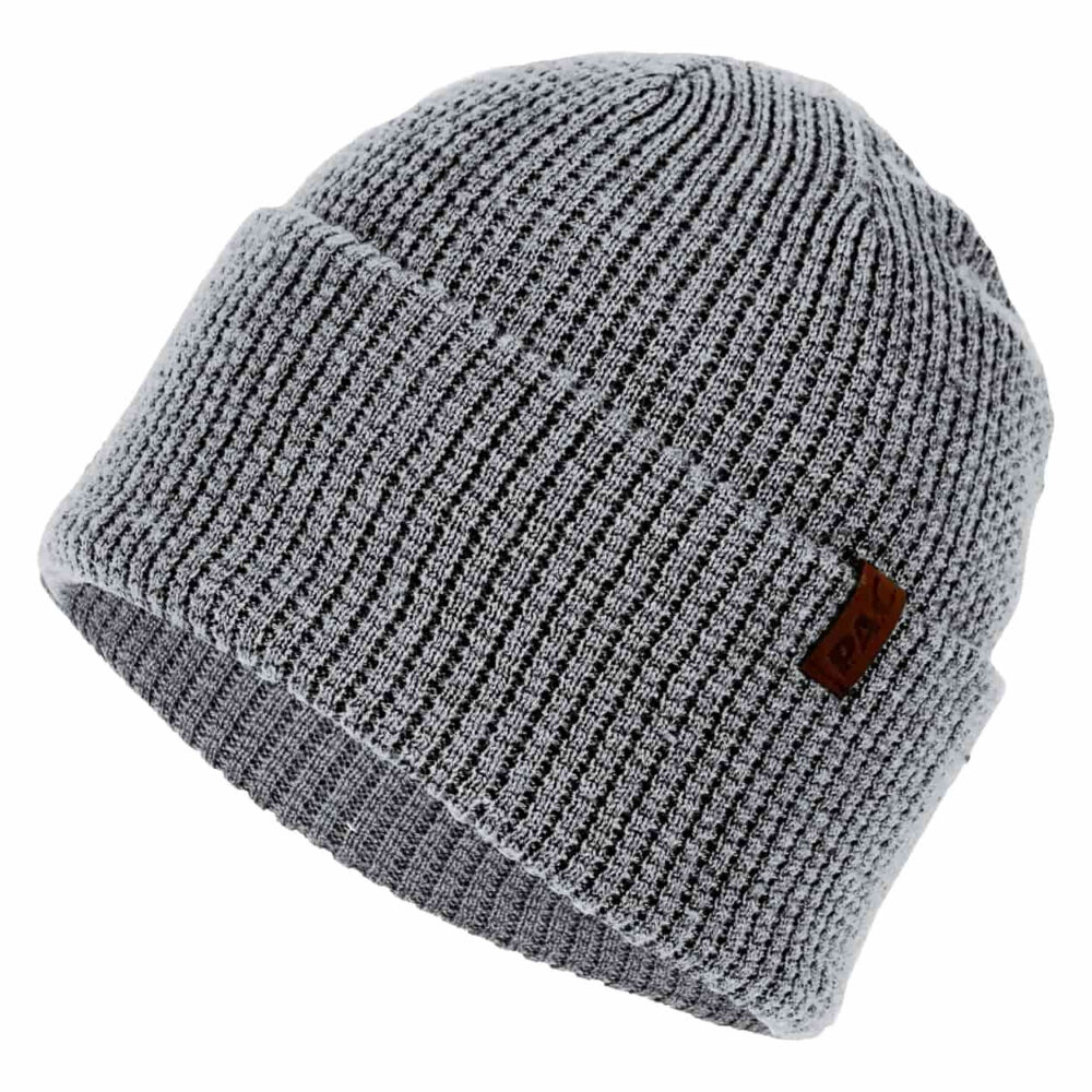 PAC Kids Merilo Merino Beanie Grey Melange – Bild 2