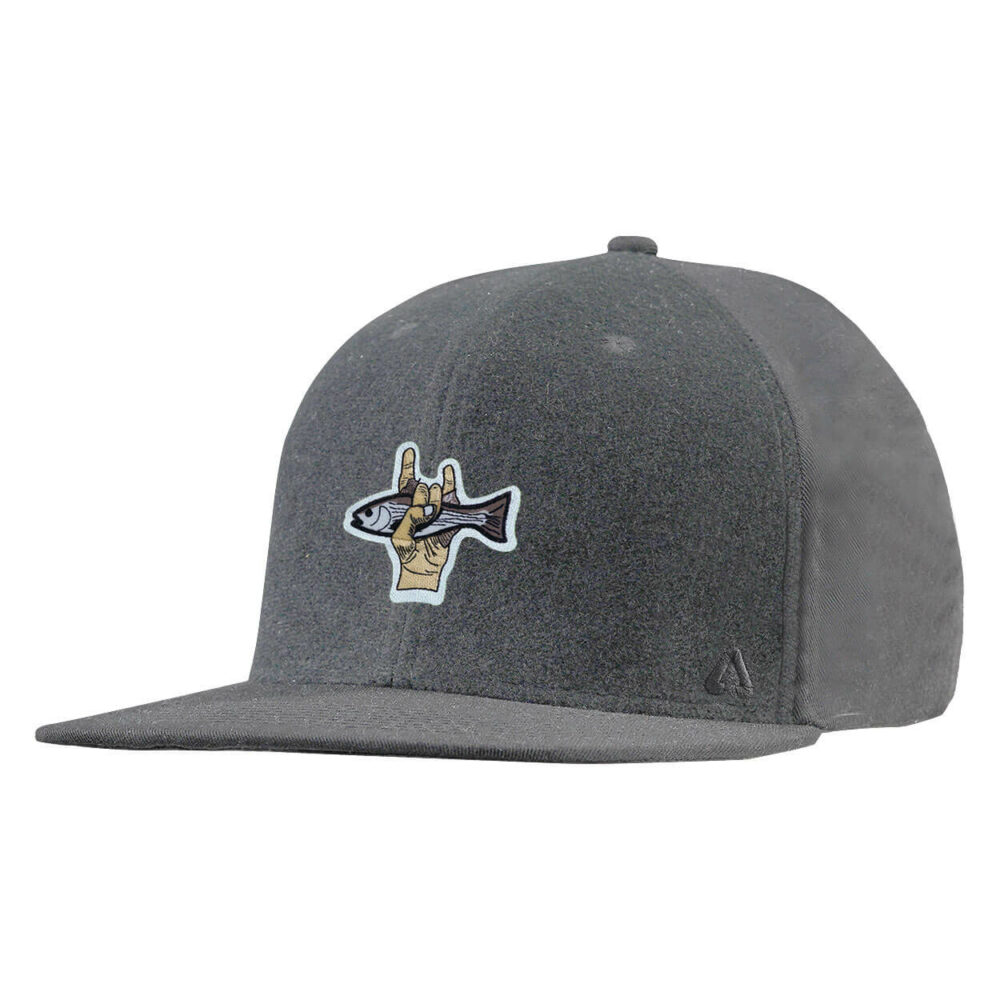 P.A.C. DIY Snapback Cap ReadyToWear Grey Fish Hand