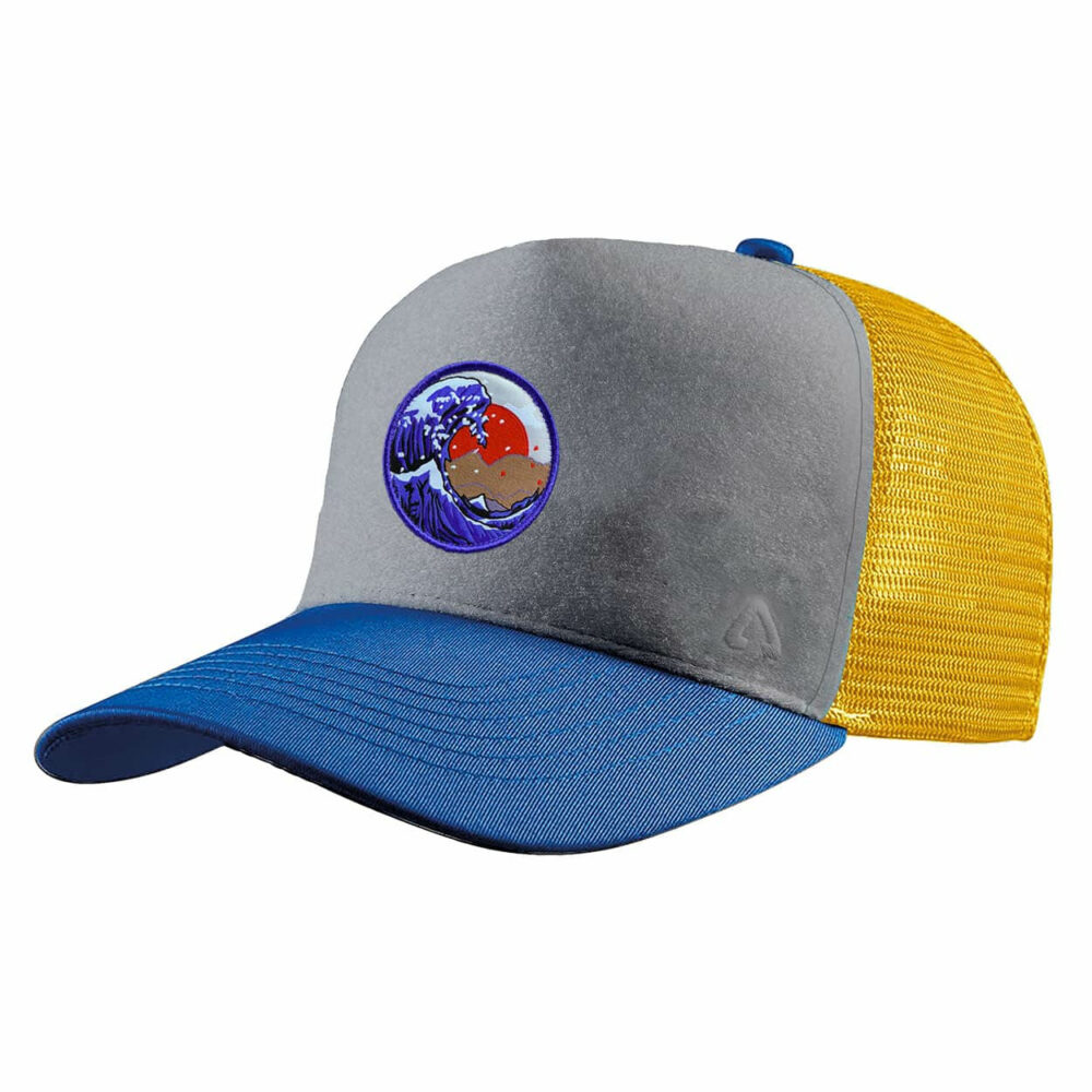 P.A.C. DIY Trucker Cap ReadyToWear Blue/Yellow Wave