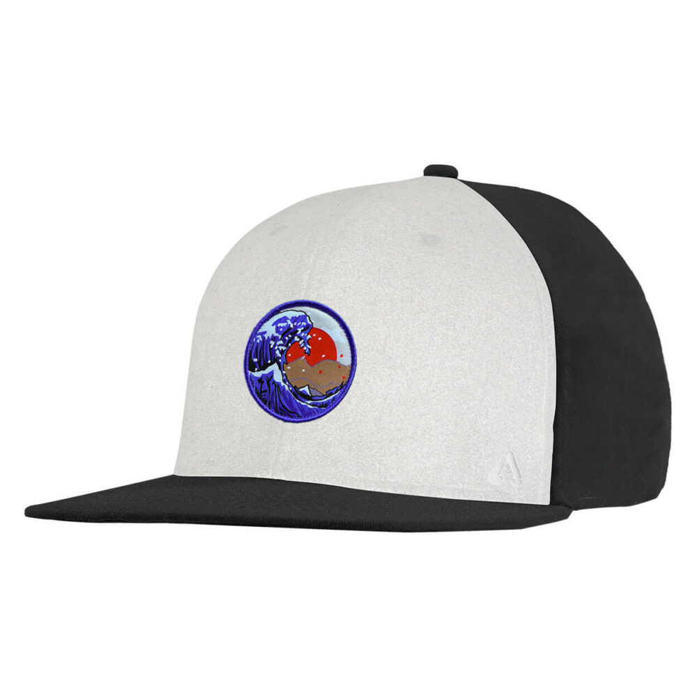 P.A.C. DIY Snapback Cap ReadyToWear Black/White Wave