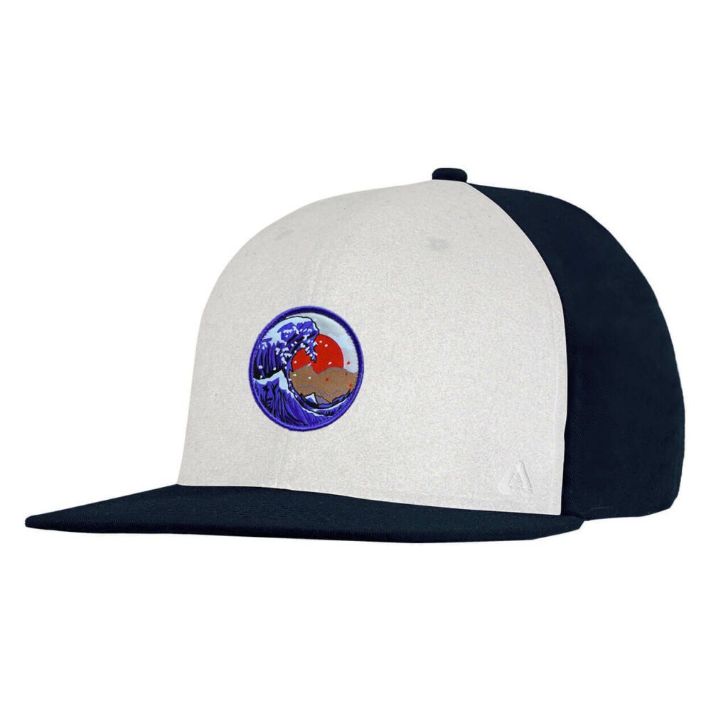 P.A.C. DIY Snapback Cap ReadyToWear Navy/White Wave