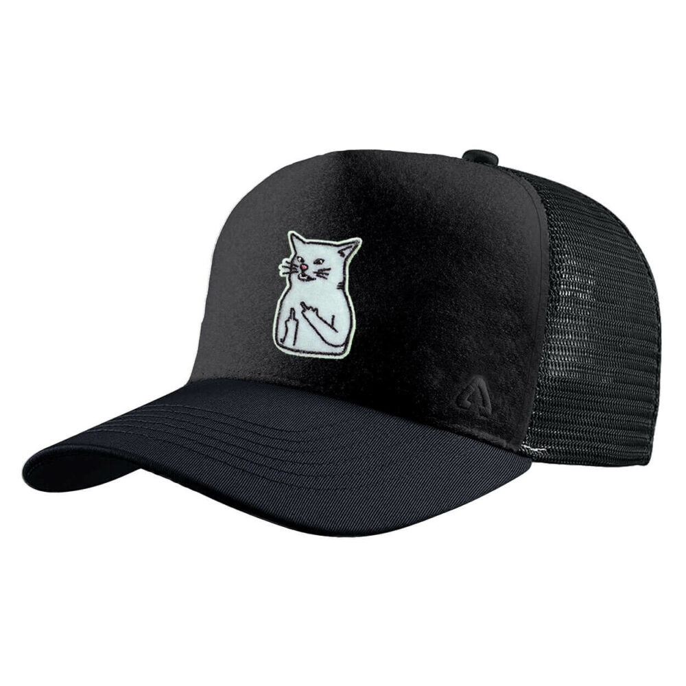 P.A.C. DIY Trucker Cap ReadyToWear Black Cat