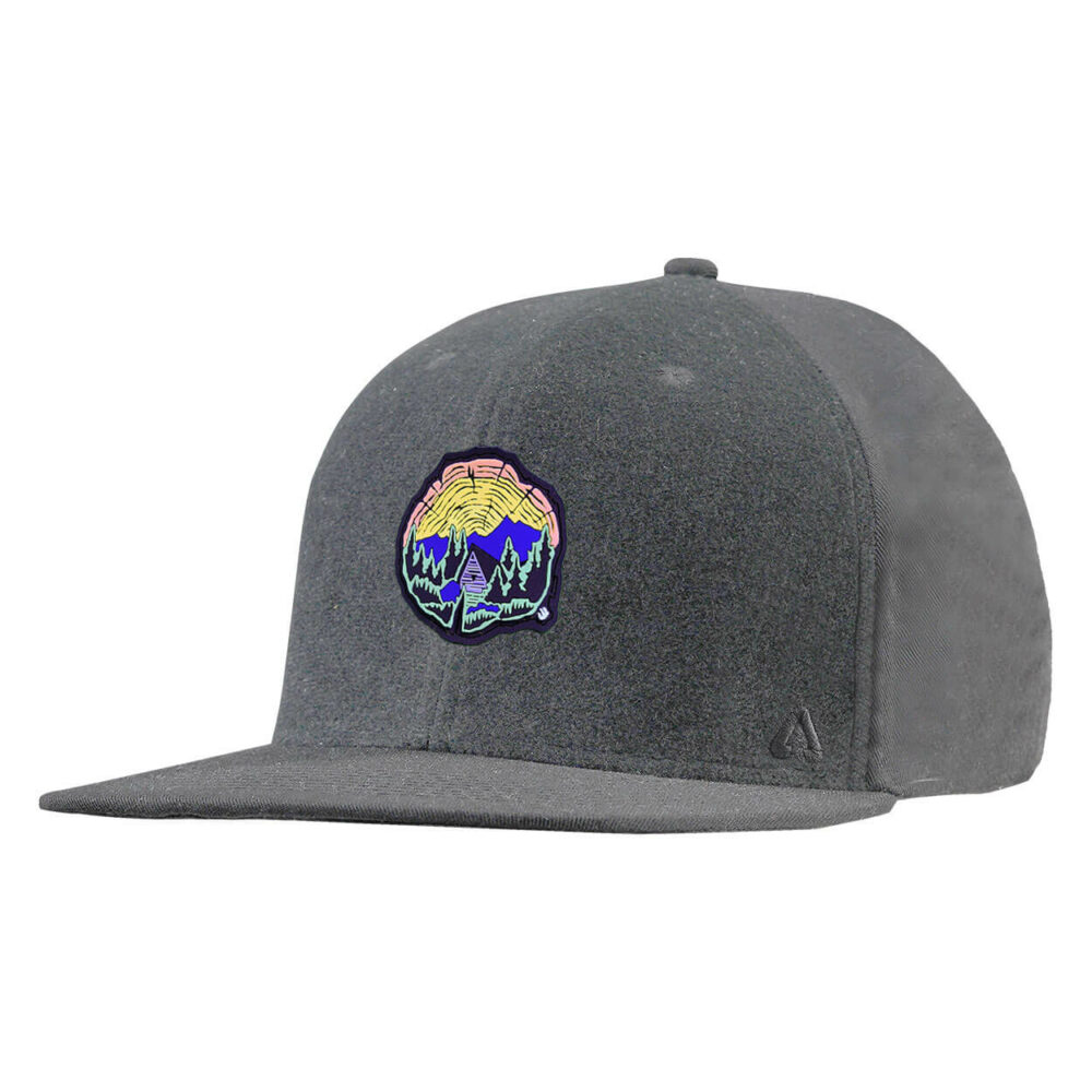 P.A.C. DIY Snapback Cap ReadyToWear Grey Log Cabin