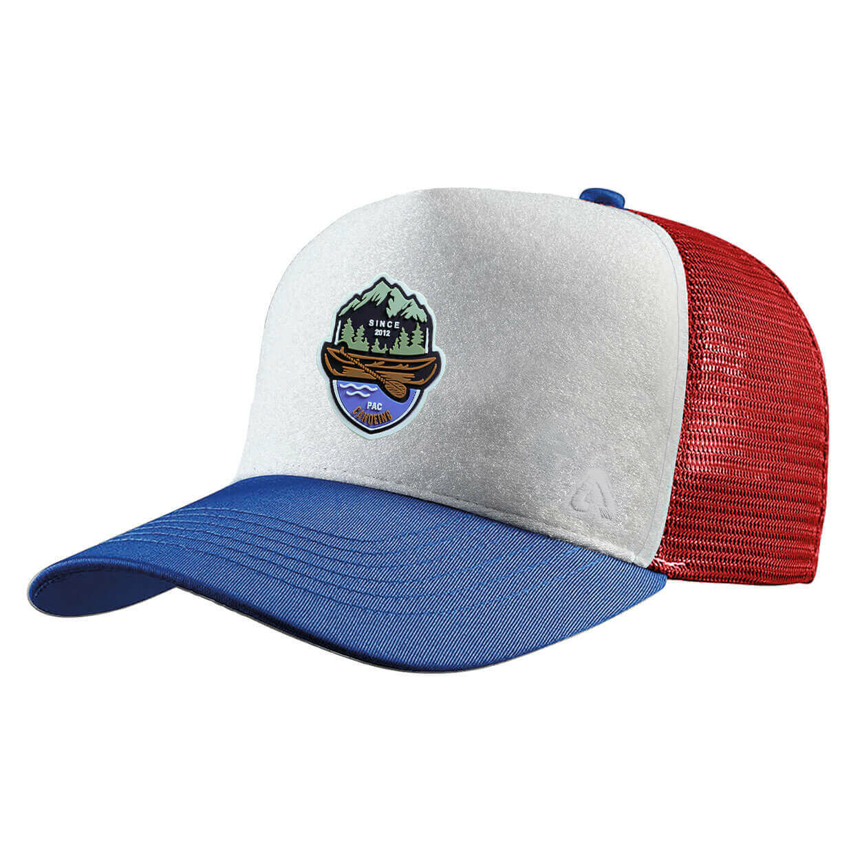 P.A.C. DIY Trucker Cap ReadyToWear Blue/Red Canoe